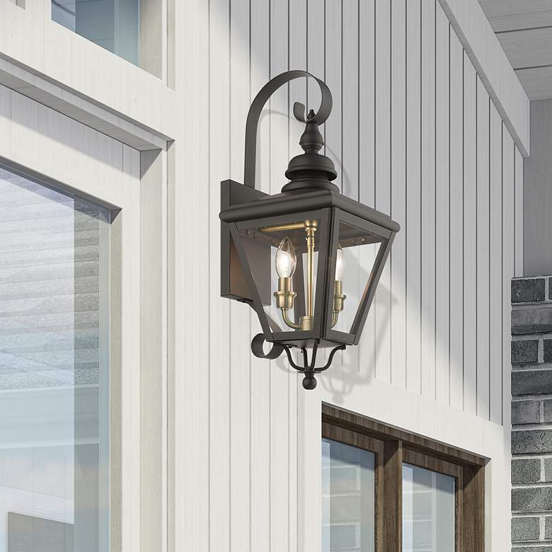 Image 1 2 Light Bronze Outdoor Medium Wall Lantern
