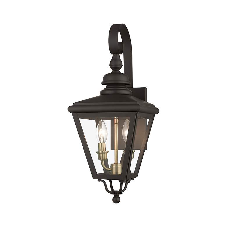 Image 4 2 Light Bronze Outdoor Medium Wall Lantern more views
