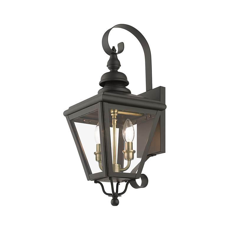 Image 5 2 Light Bronze Outdoor Medium Wall Lantern more views