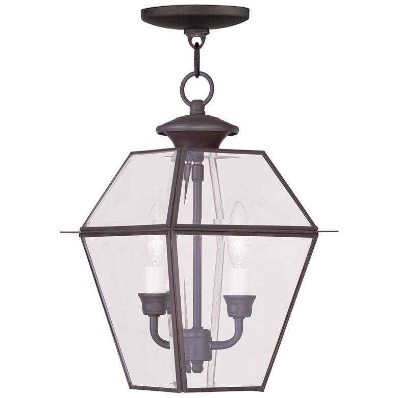 Image 1 2 Light Bronze Outdoor Pendant Lantern