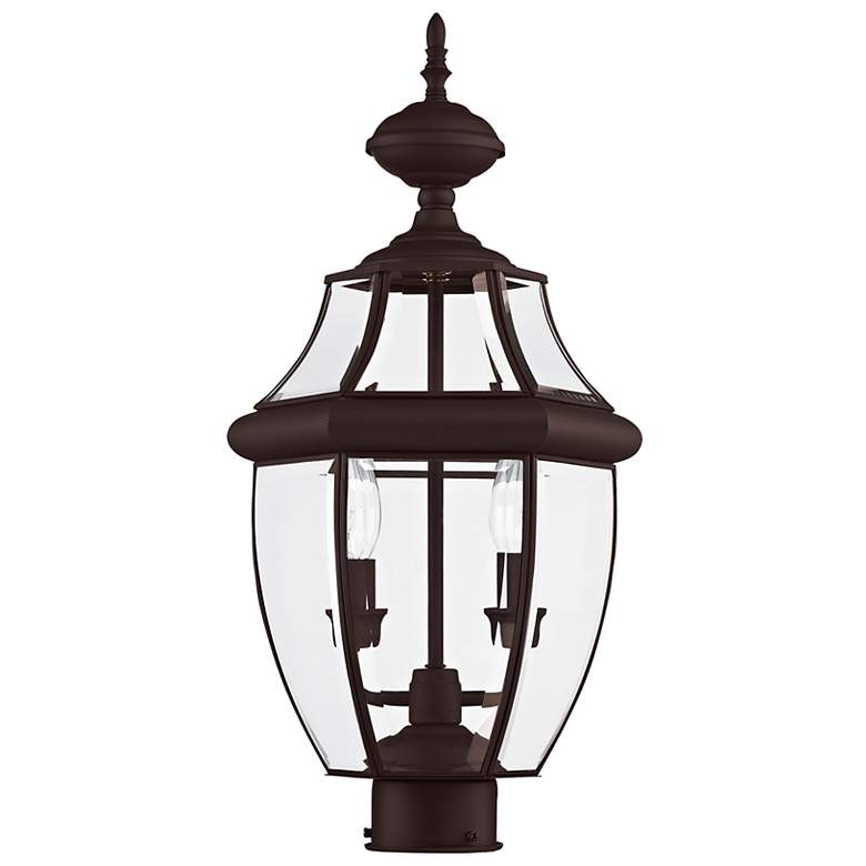 Image 3 2 Light Bronze Outdoor Post Top Lantern more views