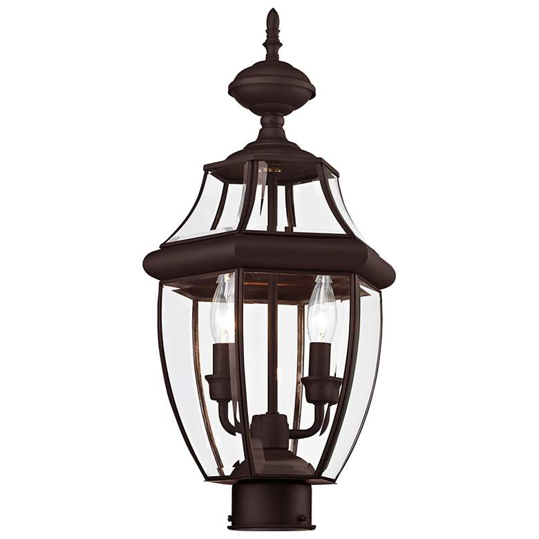 Image 4 2 Light Bronze Outdoor Post Top Lantern more views