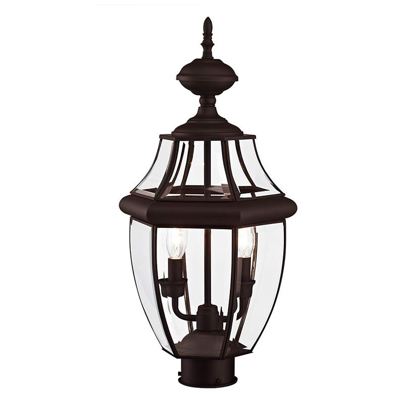 Image 6 2 Light Bronze Outdoor Post Top Lantern more views