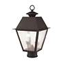 Thumbnail4 of 2 Light Bronze Outdoor Post Top Lantern more views
