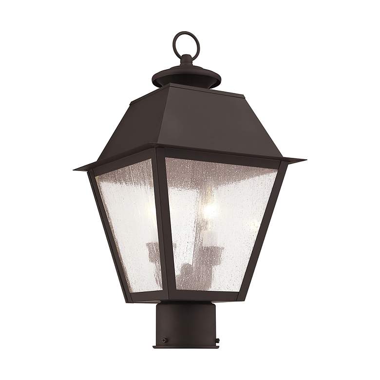 Image 6 2 Light Bronze Outdoor Post Top Lantern more views