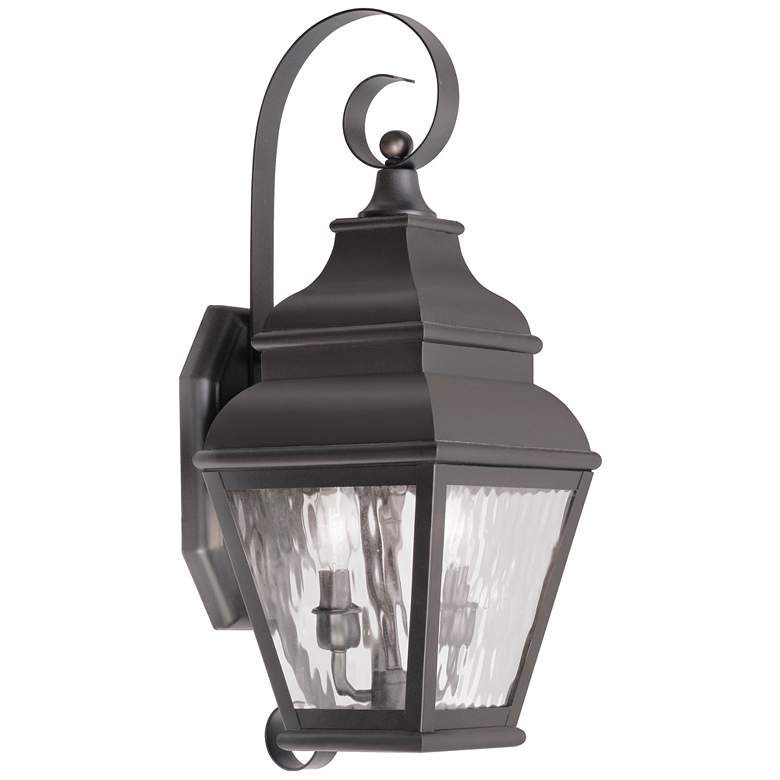 Image 1 2 Light Bronze Outdoor Wall Lantern