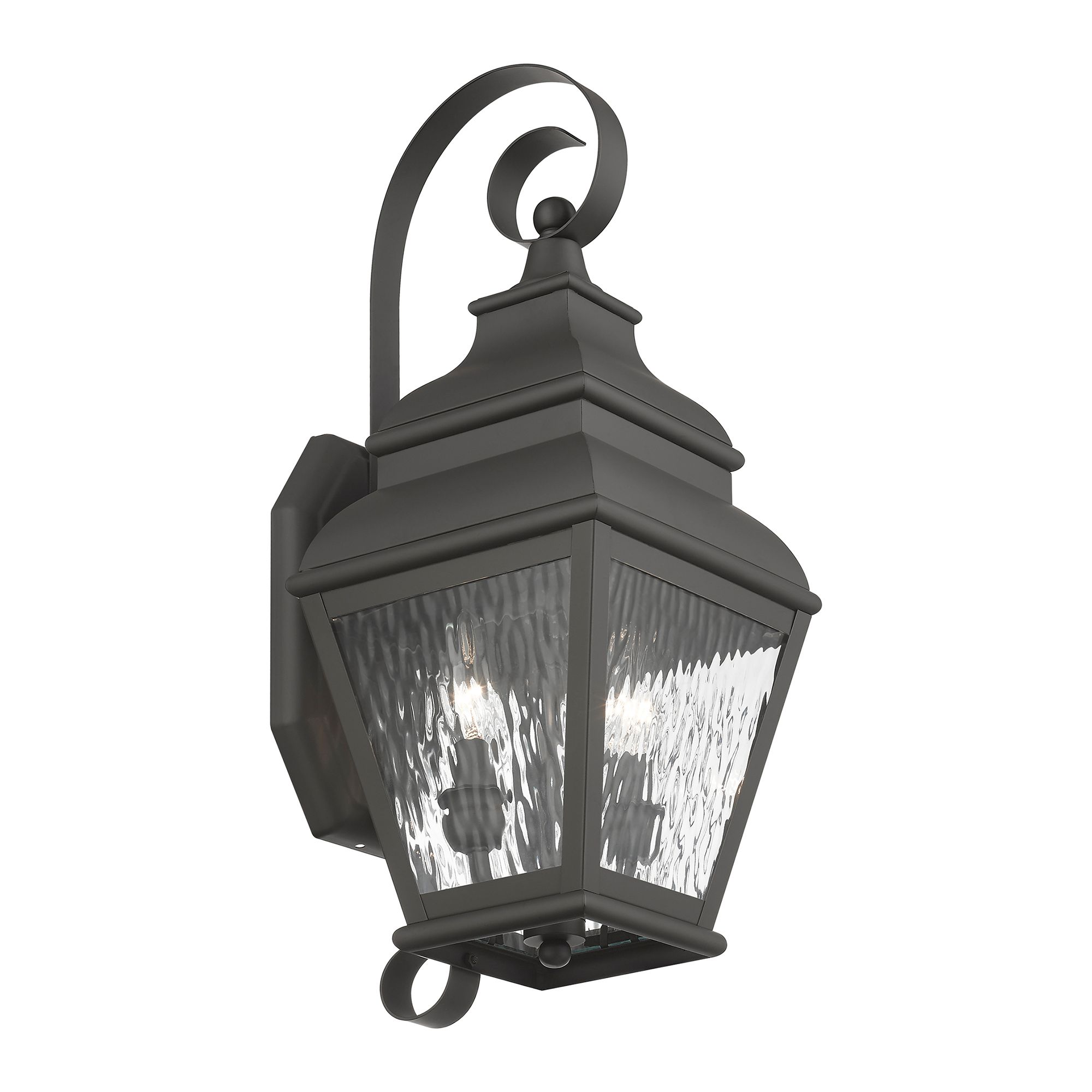 2 Light Bronze Outdoor Wall Lantern