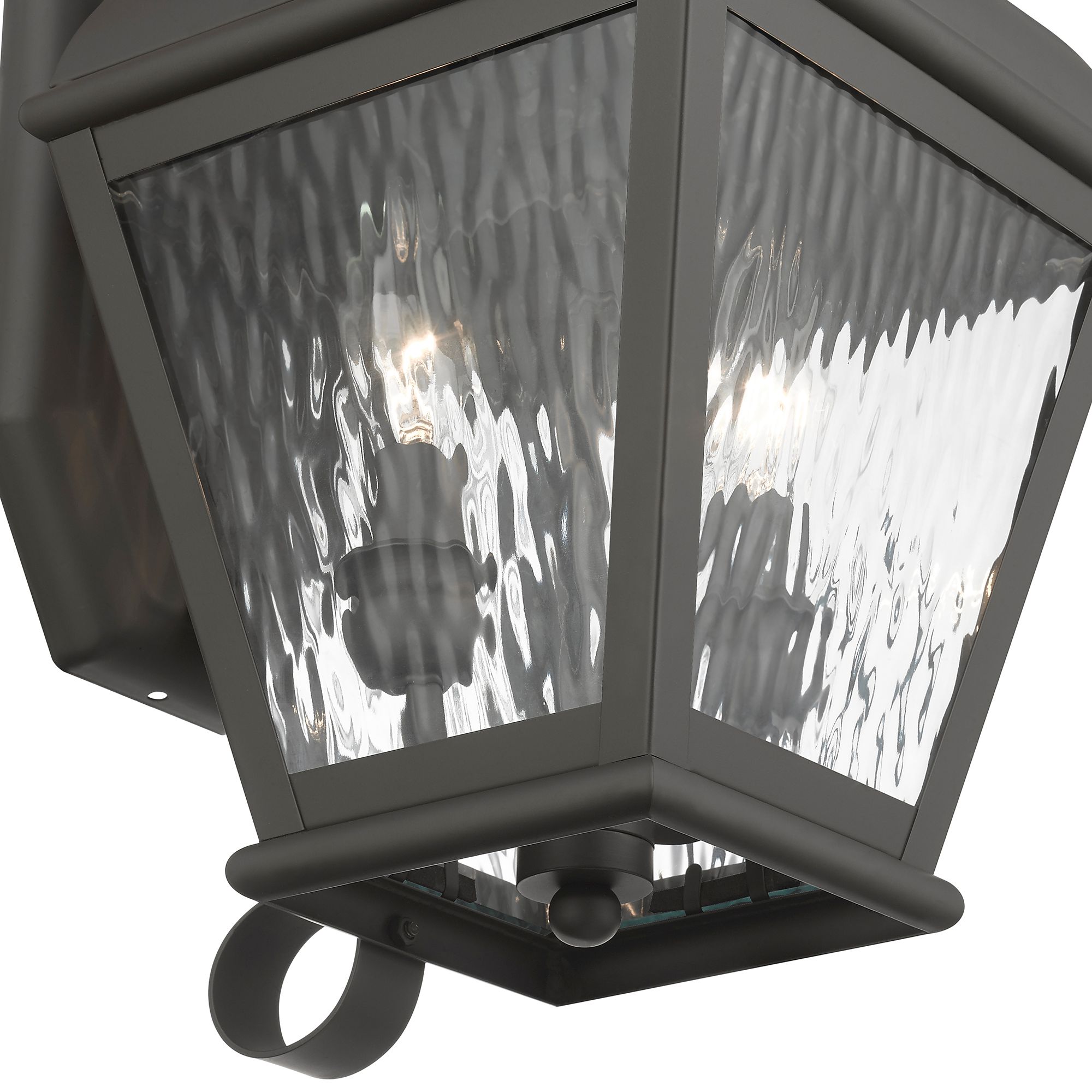 2 Light Bronze Outdoor Wall Lantern