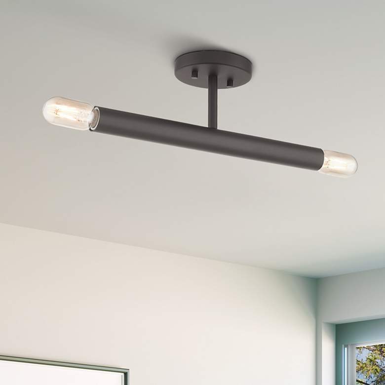 Image 1 2 Light Bronze Semi-Flush
