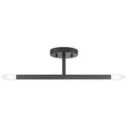 2 Light Bronze Semi-Flush