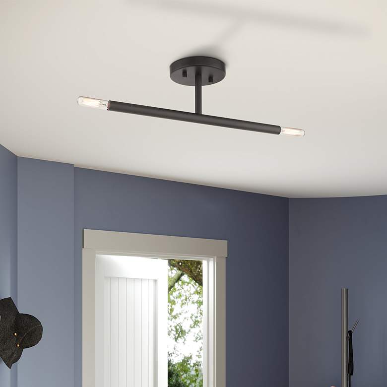 Image 1 2 Light Bronze Semi-Flush