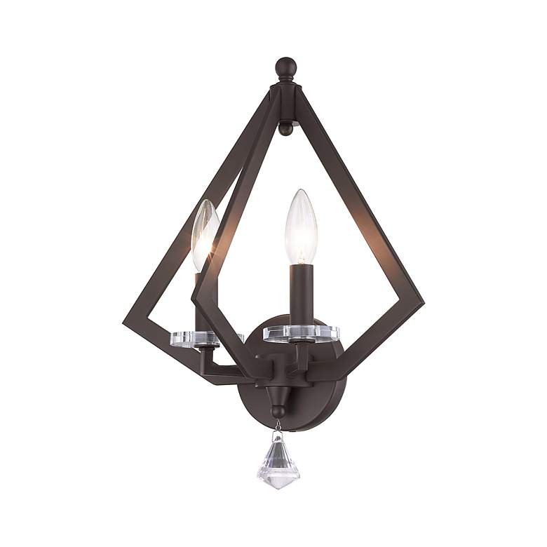 Image 3 2 Light Bronze Wall Sconce more views
