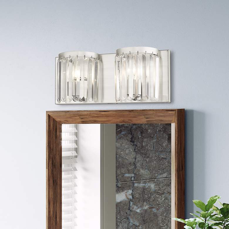 Image 1 2 Light Brushed Nickel ADA Bath Vanity