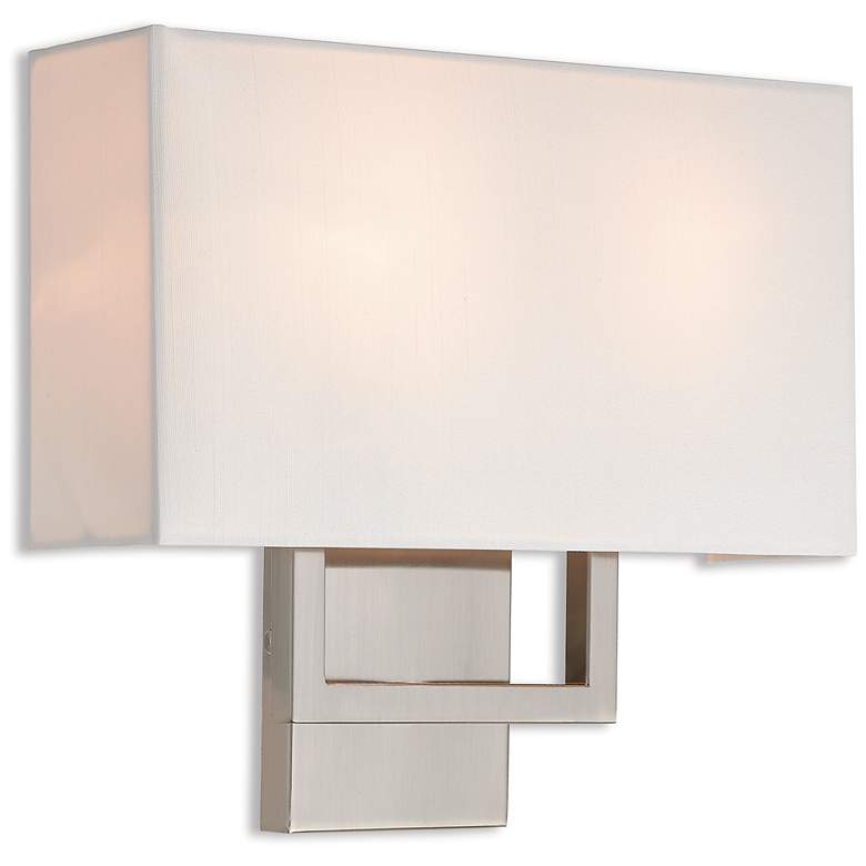 Image 1 2 Light Brushed Nickel ADA Wall Sconce