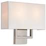 2 Light Brushed Nickel ADA Wall Sconce