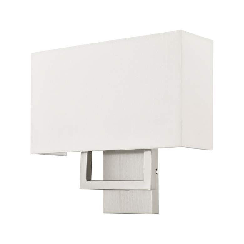 Image 3 2 Light Brushed Nickel ADA Wall Sconce more views