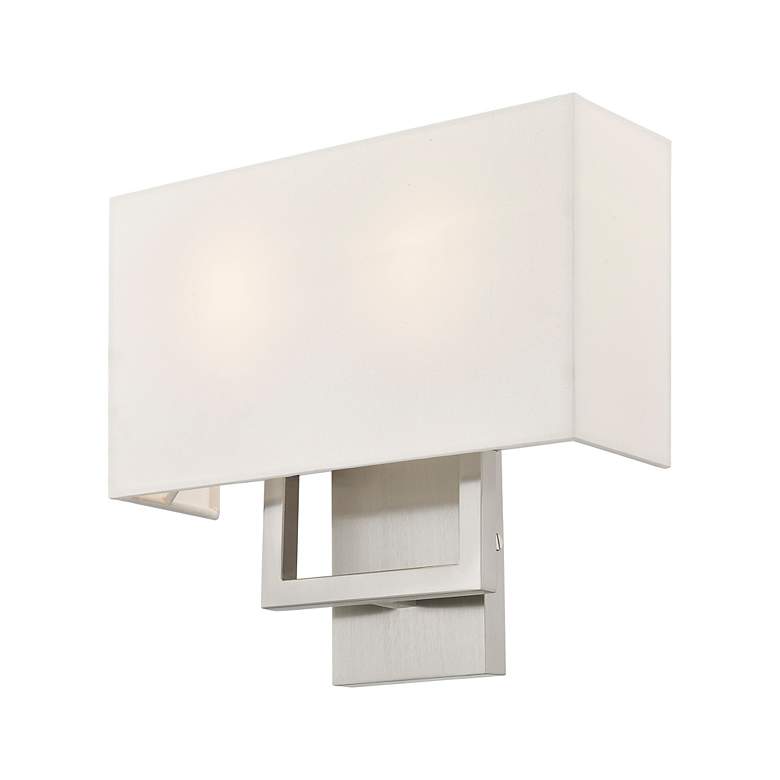Image 4 2 Light Brushed Nickel ADA Wall Sconce more views
