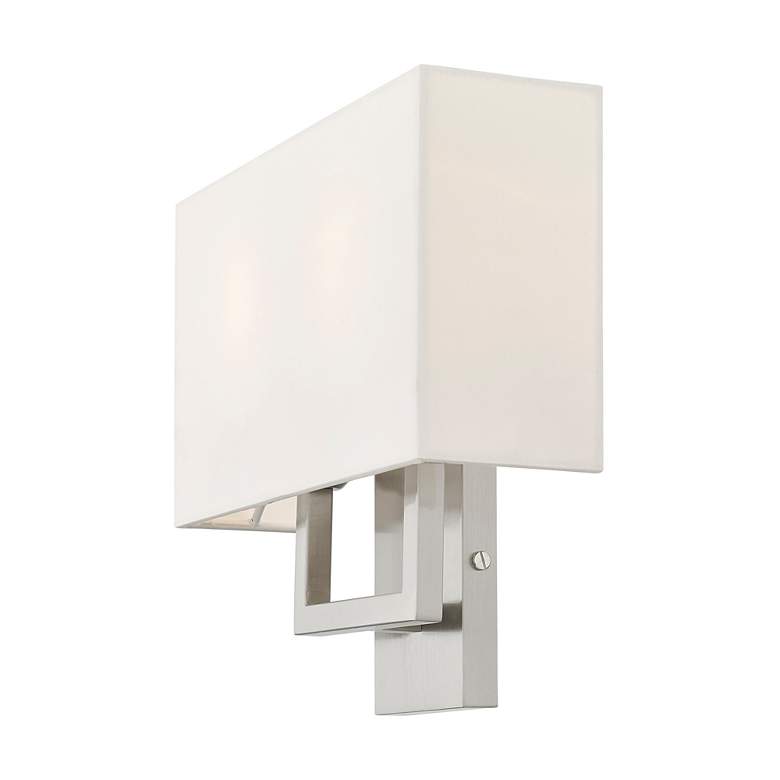 Image 5 2 Light Brushed Nickel ADA Wall Sconce more views