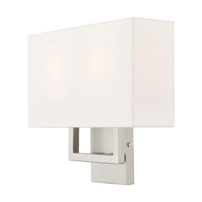 Image 6 2 Light Brushed Nickel ADA Wall Sconce more views