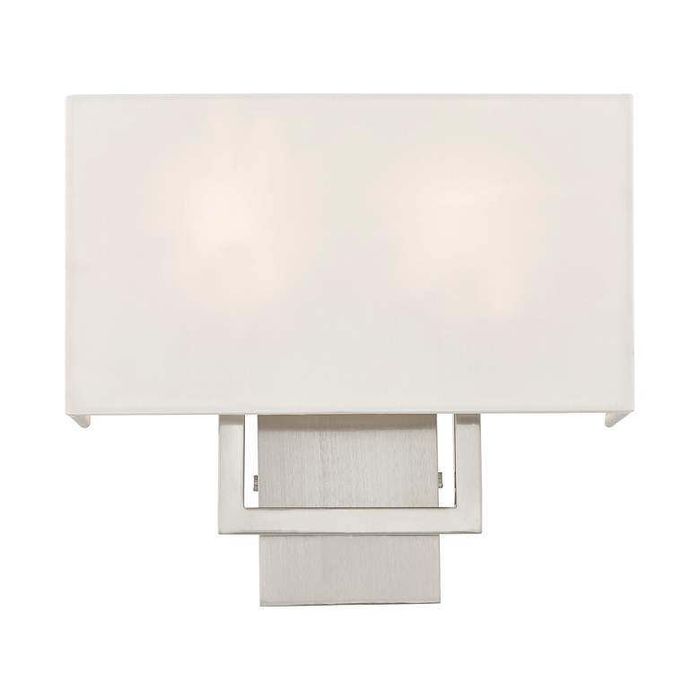 Image 7 2 Light Brushed Nickel ADA Wall Sconce more views