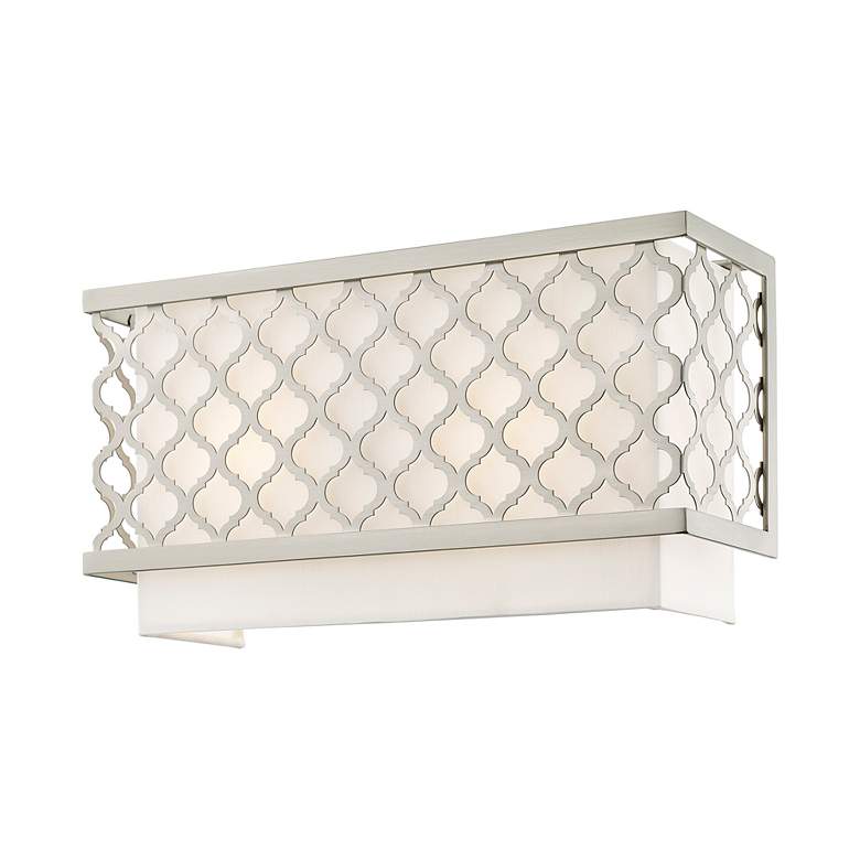 Image 4 2 Light Brushed Nickel ADA Wall Sconce more views