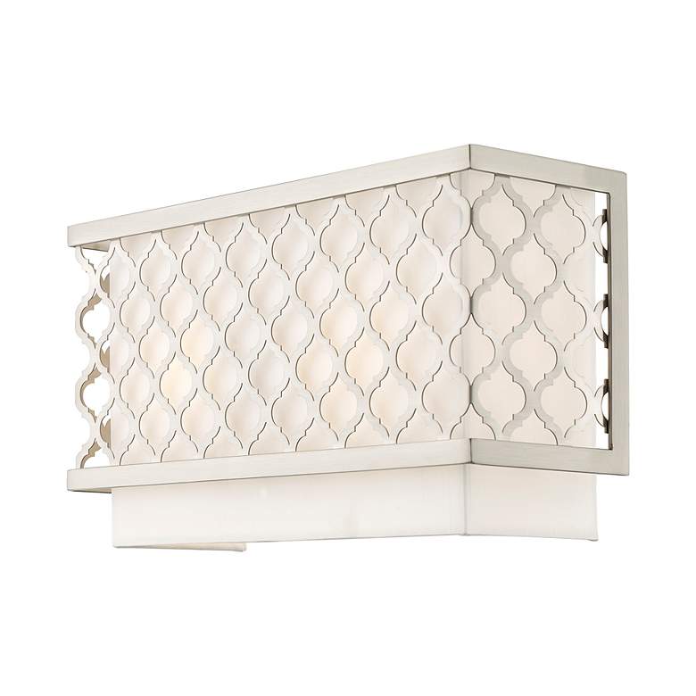 Image 5 2 Light Brushed Nickel ADA Wall Sconce more views