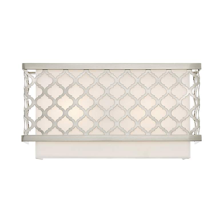 Image 7 2 Light Brushed Nickel ADA Wall Sconce more views