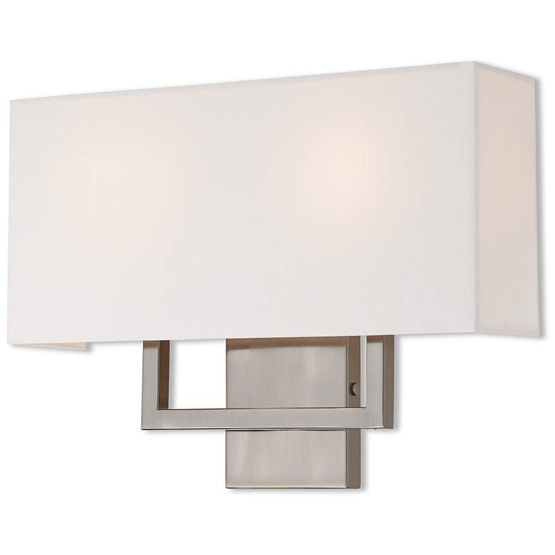 Image 1 2 Light Brushed Nickel ADA Wall Sconce