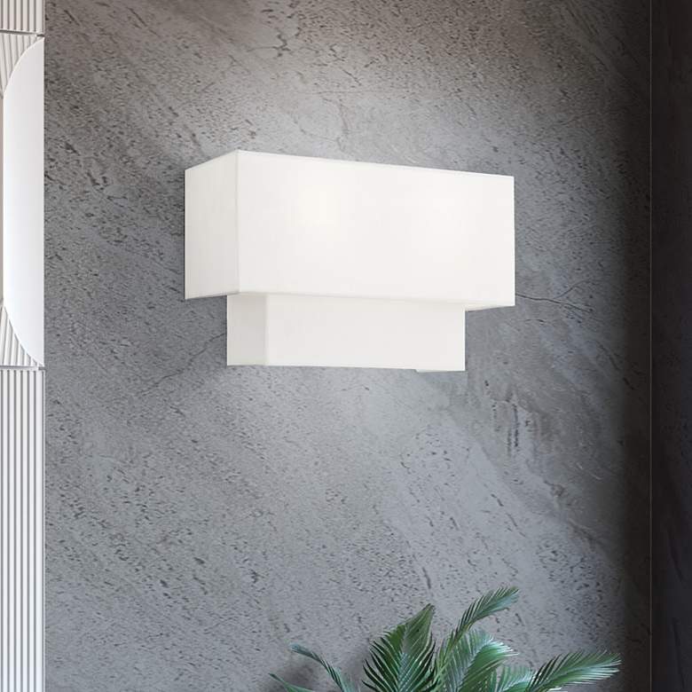 Image 1 2 Light Brushed Nickel ADA Wall Sconce