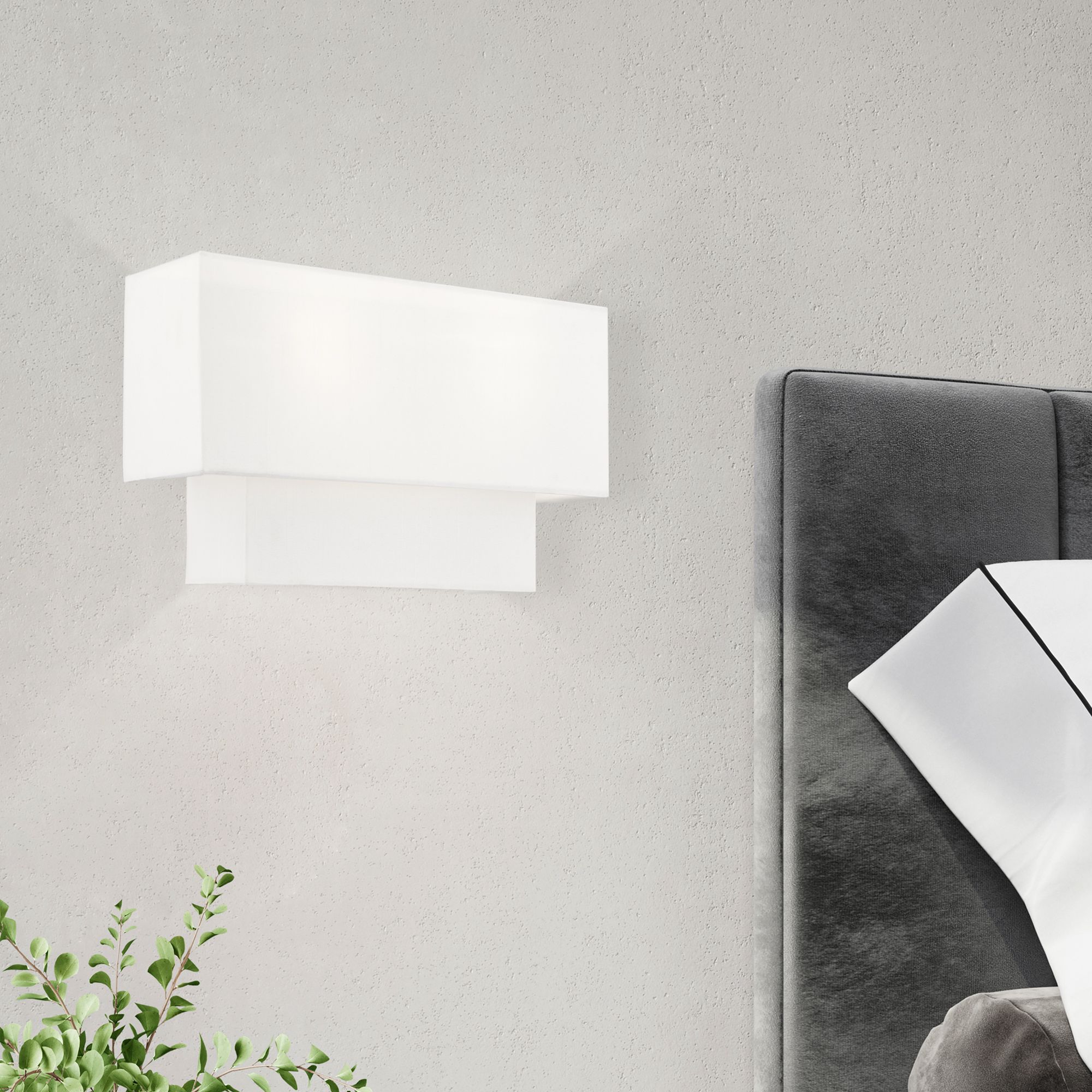 2 Light Brushed Nickel ADA Wall Sconce