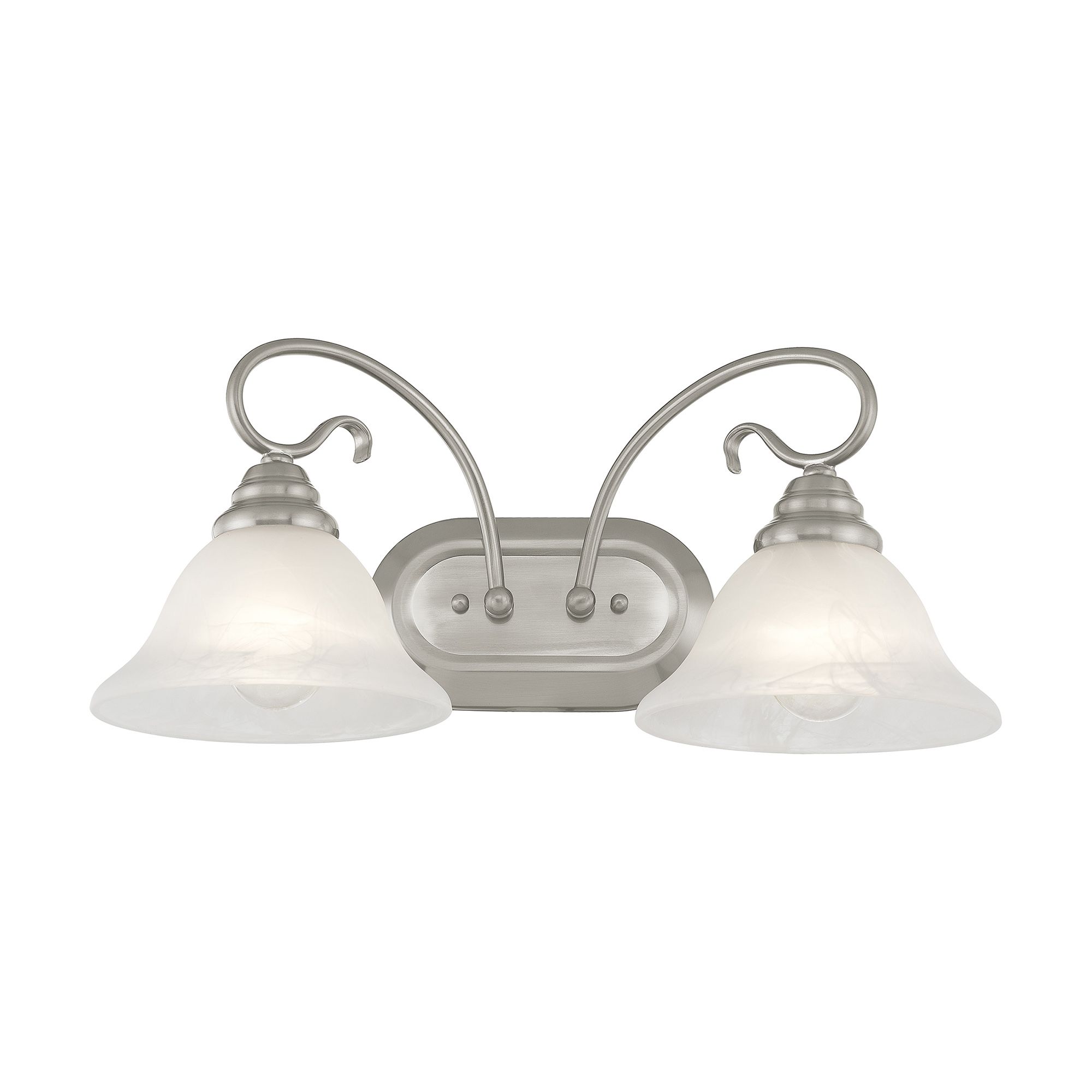 2 Light Brushed Nickel Bath Vanity