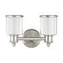 Thumbnail3 of 2 Light Brushed Nickel Bath Vanity more views