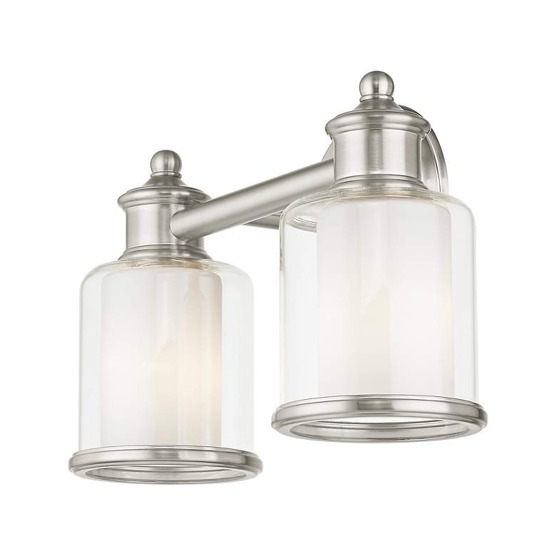 Image 7 2 Light Brushed Nickel Bath Vanity more views