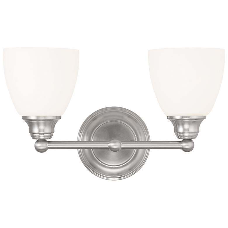 Image 2 2 Light Brushed Nickel Bath Vanity