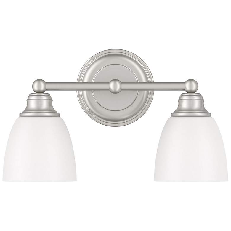 Image 3 2 Light Brushed Nickel Bath Vanity more views