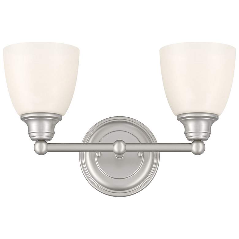 Image 4 2 Light Brushed Nickel Bath Vanity more views