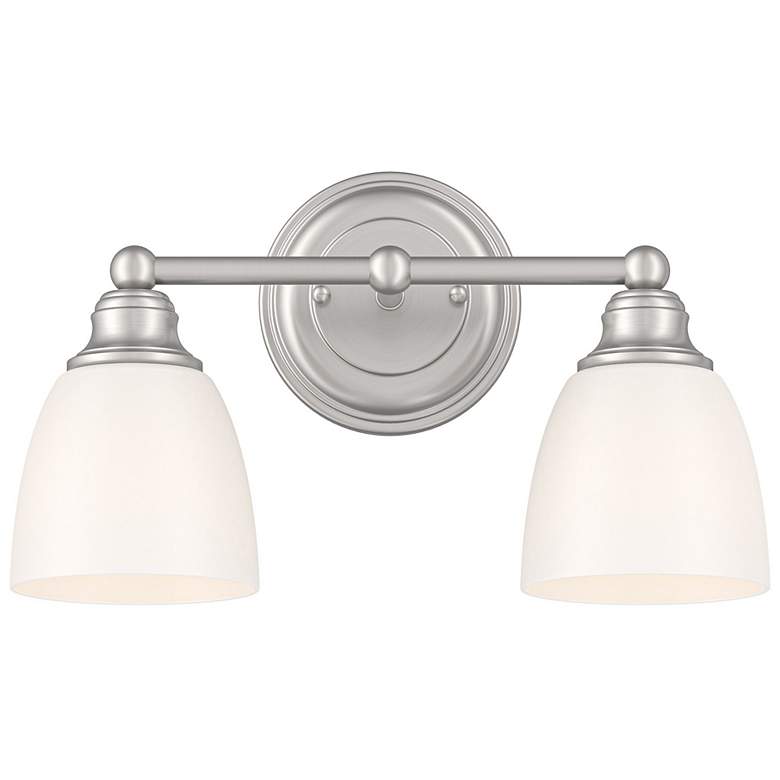 Image 5 2 Light Brushed Nickel Bath Vanity more views