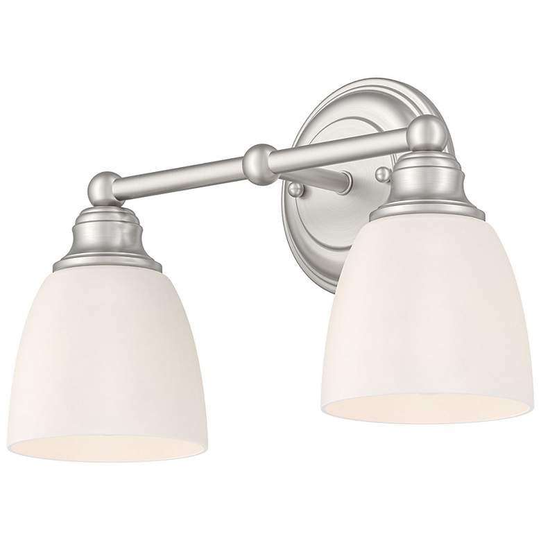 Image 6 2 Light Brushed Nickel Bath Vanity more views