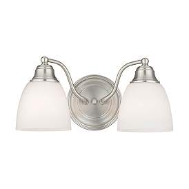 Image5 of 2 Light Brushed Nickel Bath Vanity more views