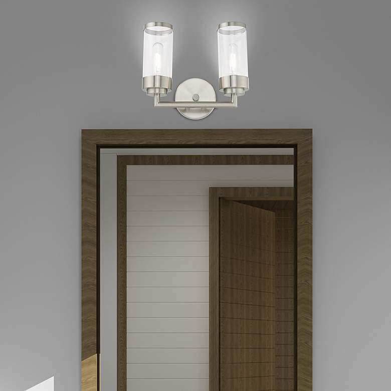 Image 1 2 Light Brushed Nickel Bath Vanity