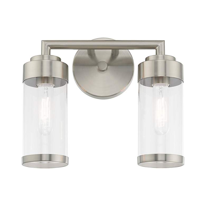 Image 4 2 Light Brushed Nickel Bath Vanity more views