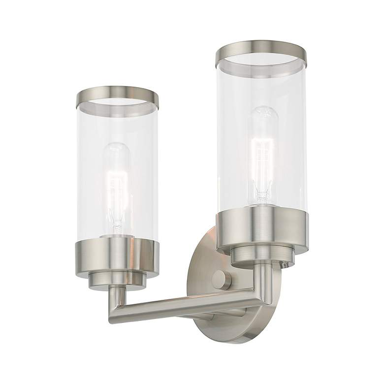 Image 7 2 Light Brushed Nickel Bath Vanity more views
