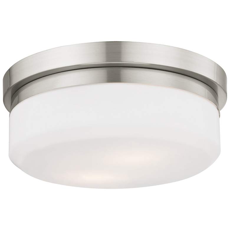 Image 1 2 Light Brushed Nickel Ceiling Mount