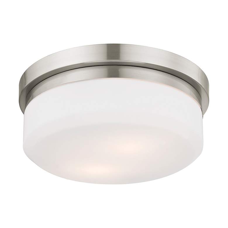 Image 5 2 Light Brushed Nickel Ceiling Mount more views