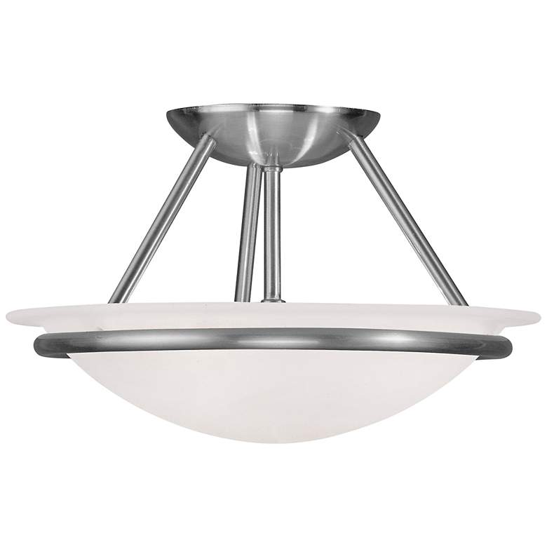 Image 3 2 Light Brushed Nickel Ceiling Mount