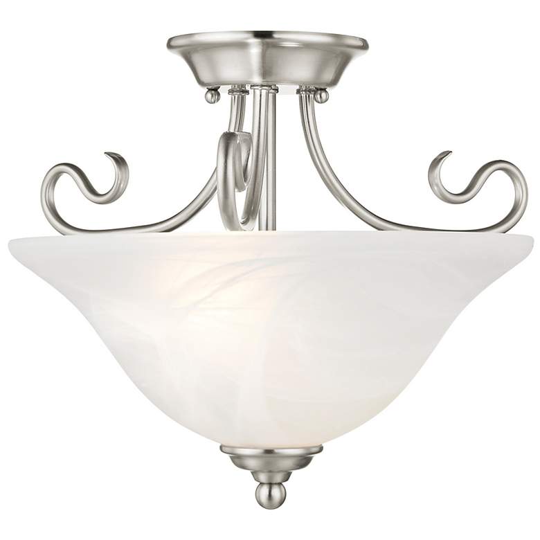 Image 2 2 Light Brushed Nickel Ceiling Mount