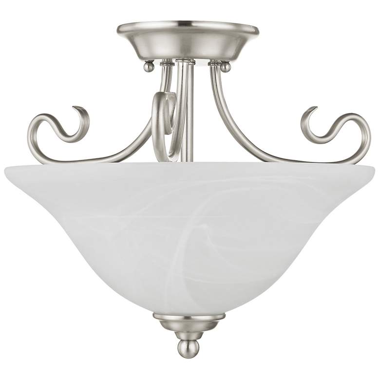 Image 3 2 Light Brushed Nickel Ceiling Mount more views