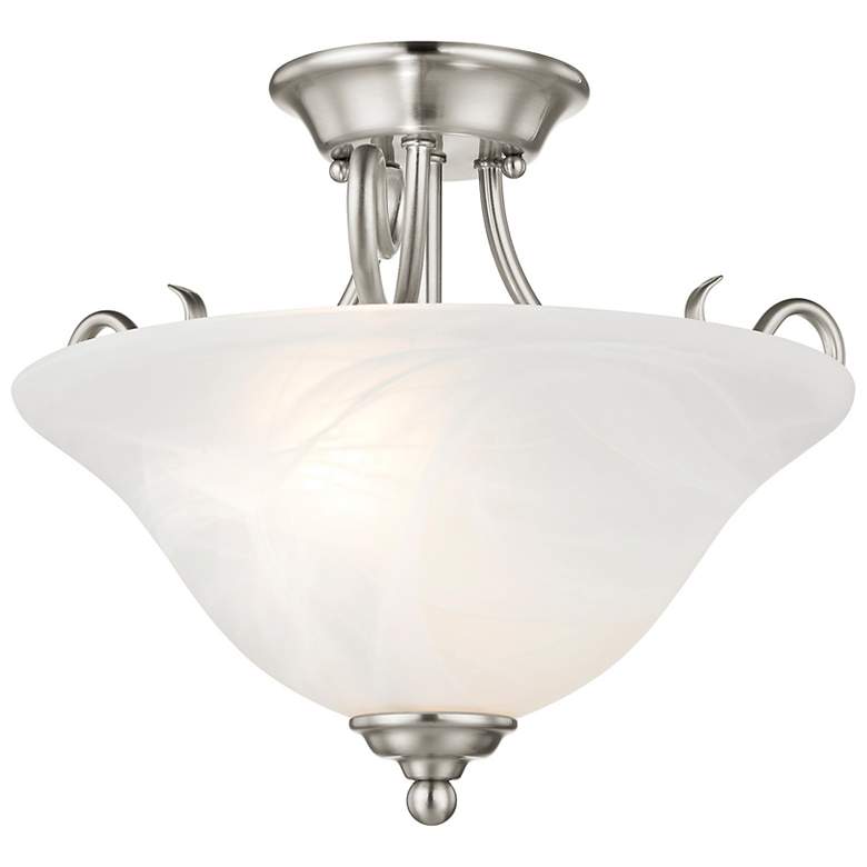 Image 4 2 Light Brushed Nickel Ceiling Mount more views