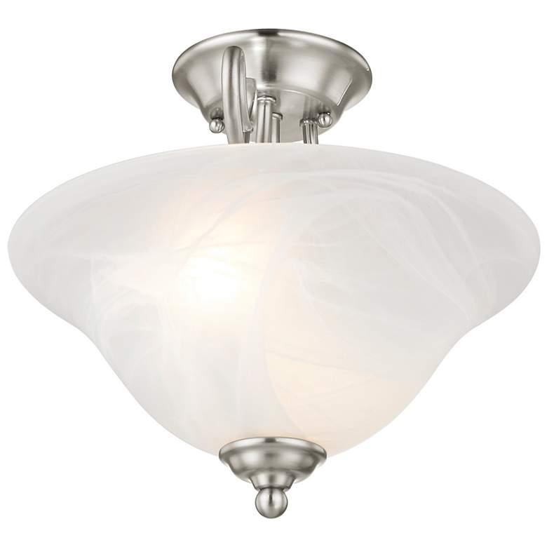 Image 5 2 Light Brushed Nickel Ceiling Mount more views