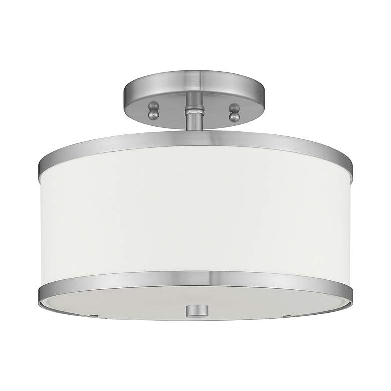Image 3 2 Light Brushed Nickel Ceiling Mount more views